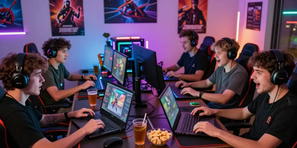 Pengalaman bermain game online di https://Emon777.com, dengan teman-teman bergembira dan suasana menyenangkan.