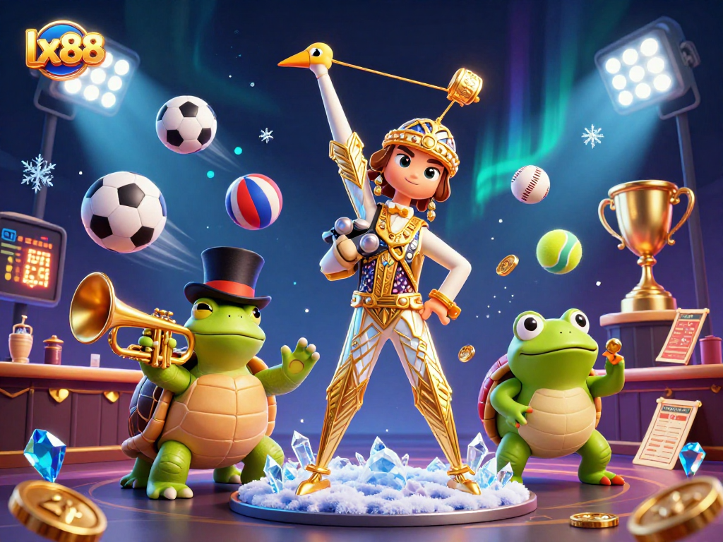 Experience the vibrant casino scene at lx88 with animated characters and dynamic gameplay elements.