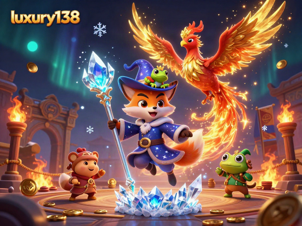 lihat aksi kasino mewah luxury138 dengan wizard lucu dan efek magis yang berkilau