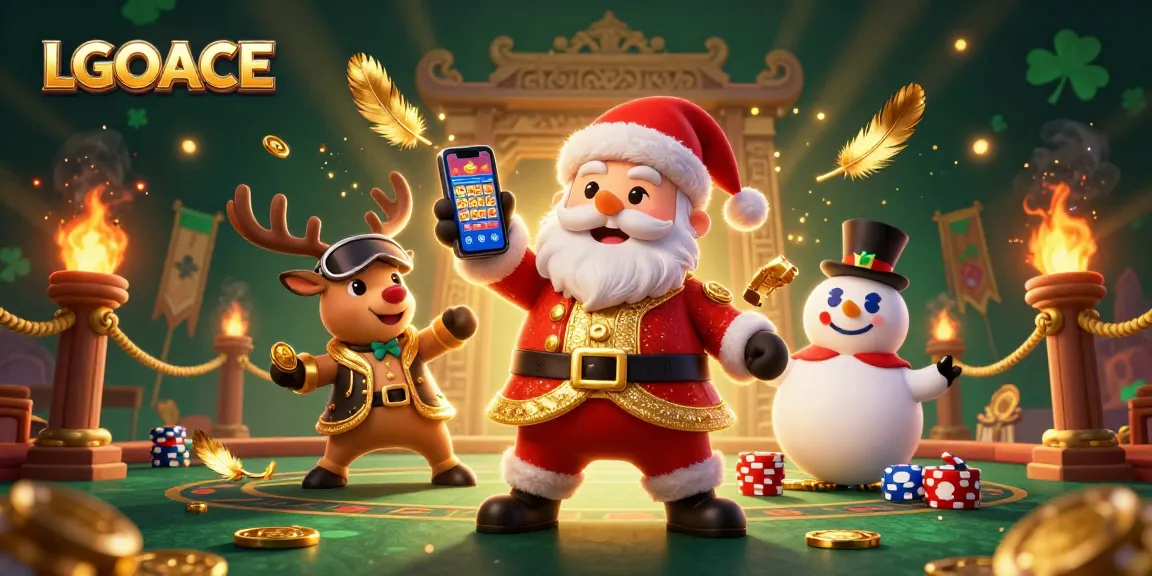 Join Santa and friends in an exciting LGOACE jackpot adventure at the casino!