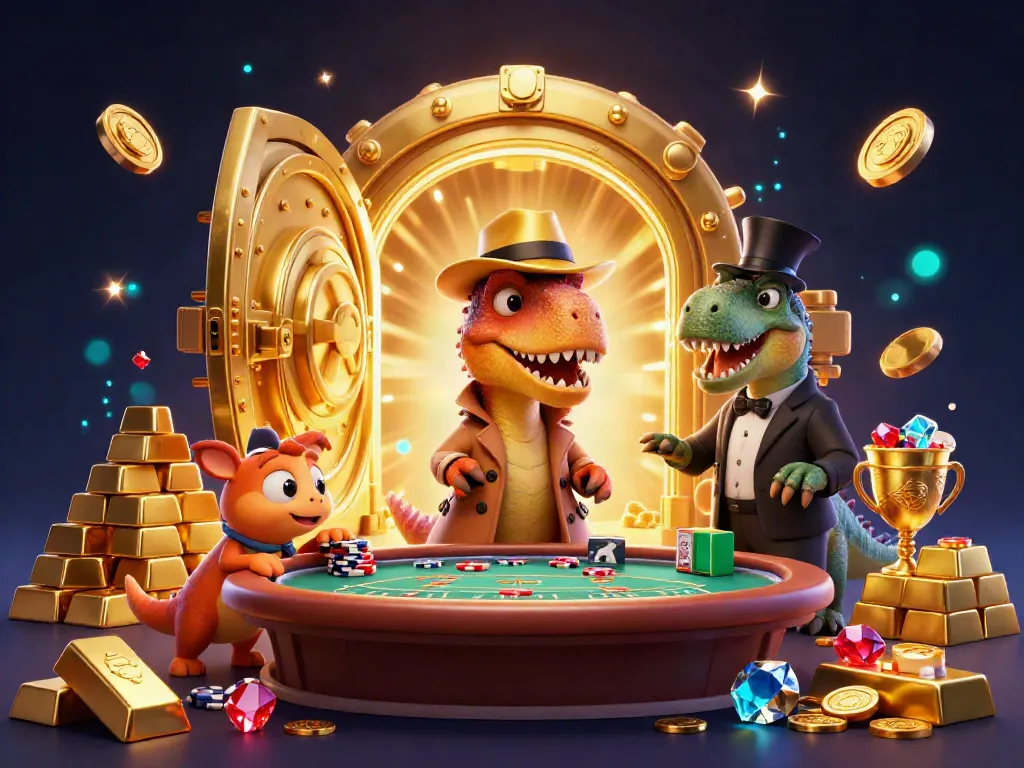 Experience thrilling promotions at khuyến mãi 789win with a playful velociraptor at the blackjack table.