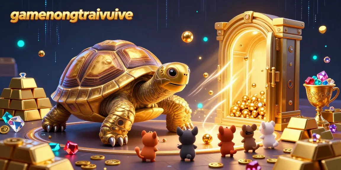 Experience winning thrills with gamenongtraivuive in this vibrant casino-themed illustration.