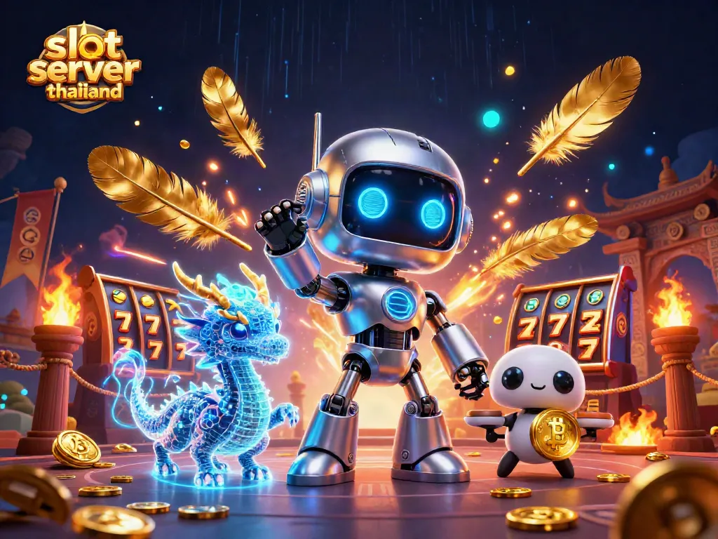 Experience thrilling action with slot server thailand in a vibrant 3D casino scene.