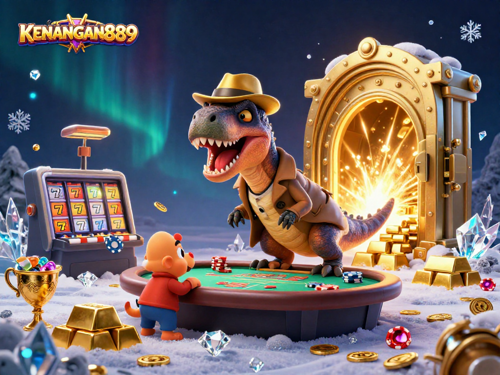 Play exciting games at KENANGAN889 with a dinosaur-themed casino experience.