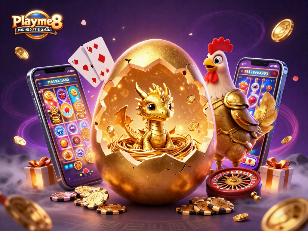 เล่น Playme8 สล็อต PG SLOT มือถือ พร้อมกับมังกรทองในคาสิโนออนไลน์