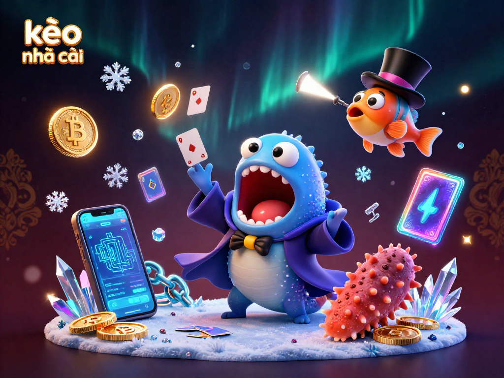 Performing card tricks, the kèo nhà cái characters come alive with Bitcoin and Ethereum coins