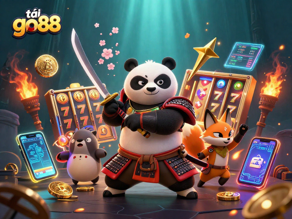 Spin the reels and tải go88 for an immersive gaming adventure with panda samurai and ninja fox!