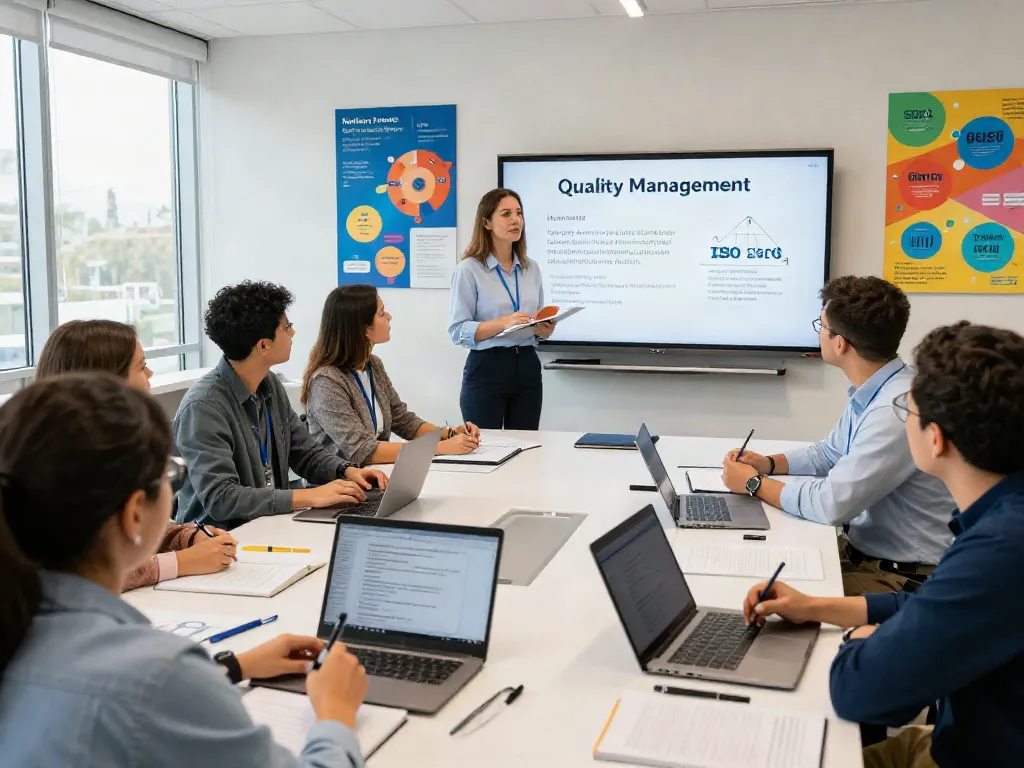 ISO 9001 Lead Auditor Course training session with engaged participants learning auditing skills